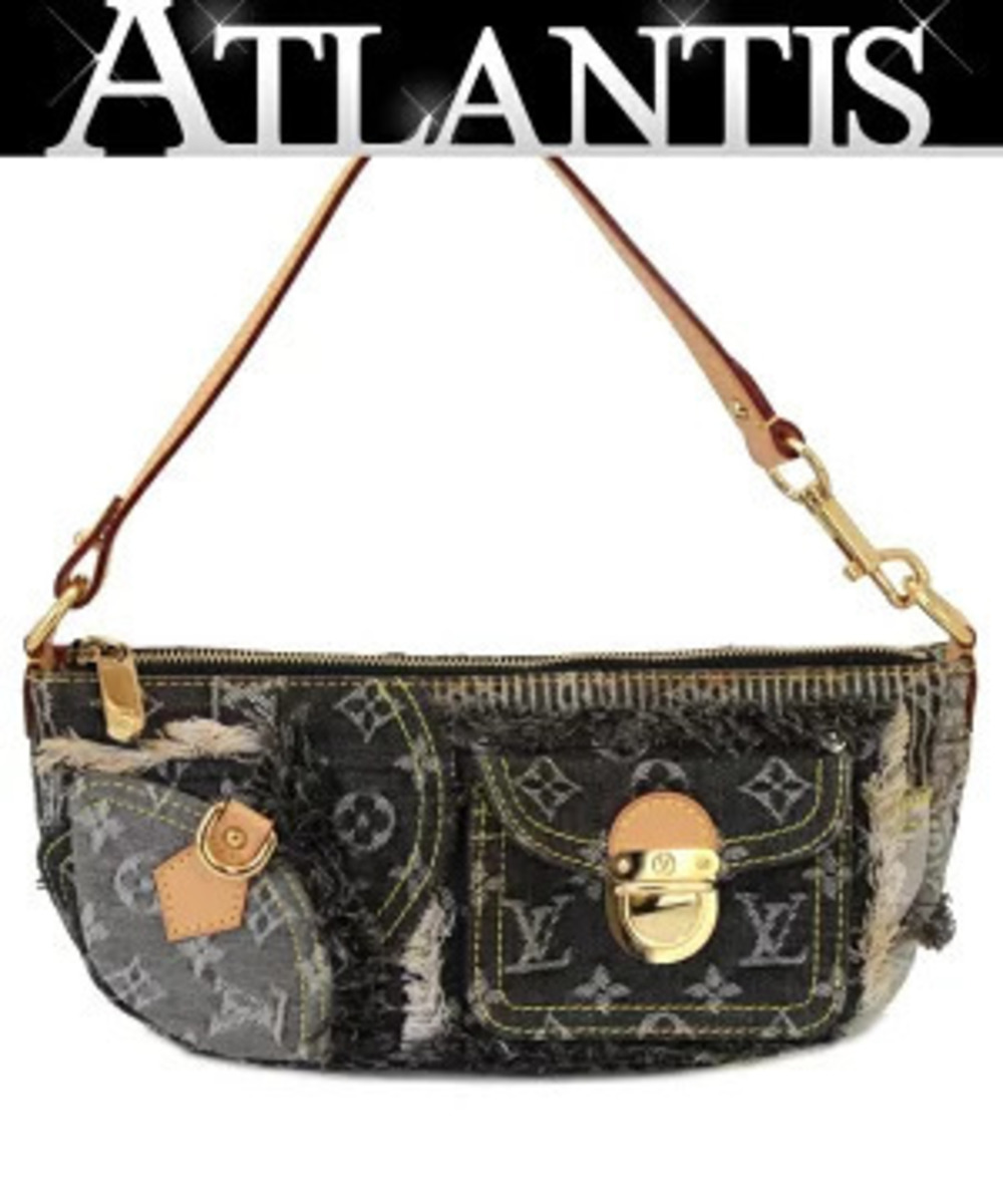 Louis Vuitton Pouchy Shoulder Bag Monogram Denim